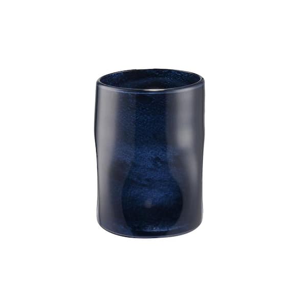 Unbranded Belfort Colored Glass 5.5 in. Decorative Vase in Navy - Medium