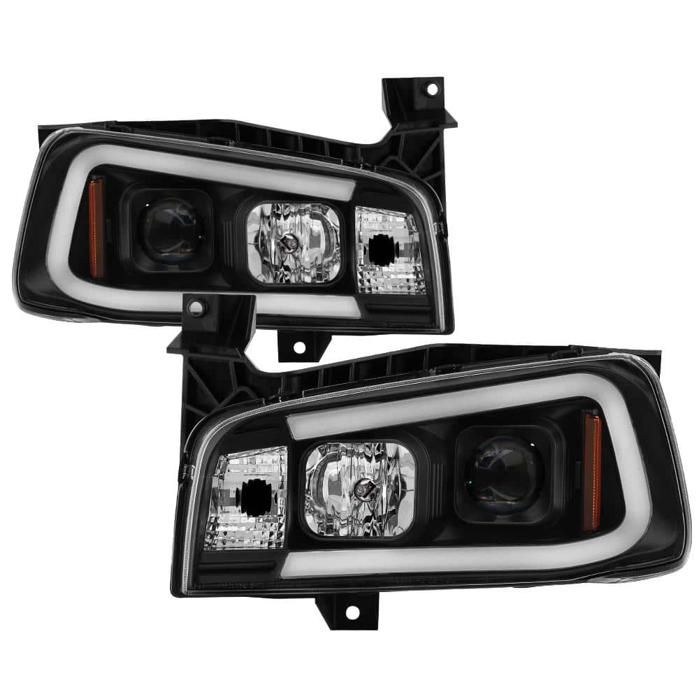 Spyder Auto Dodge Charger 06-10 1 Piece Projector Headlights - Halogen  Model Only - Black 5085245 - The Home Depot