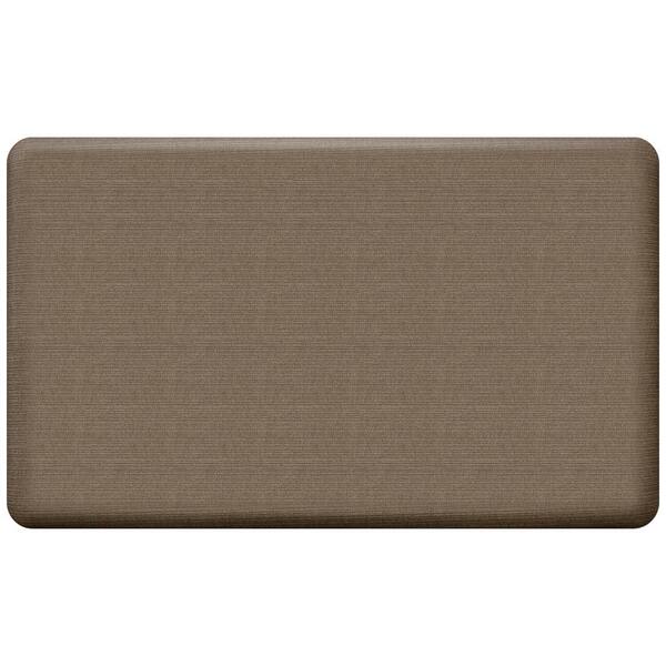 GelPro NewLife Designer Grasscloth Pecan 18 in. x 30 in. Anti-Fatigue Comfort Kitchen Mat