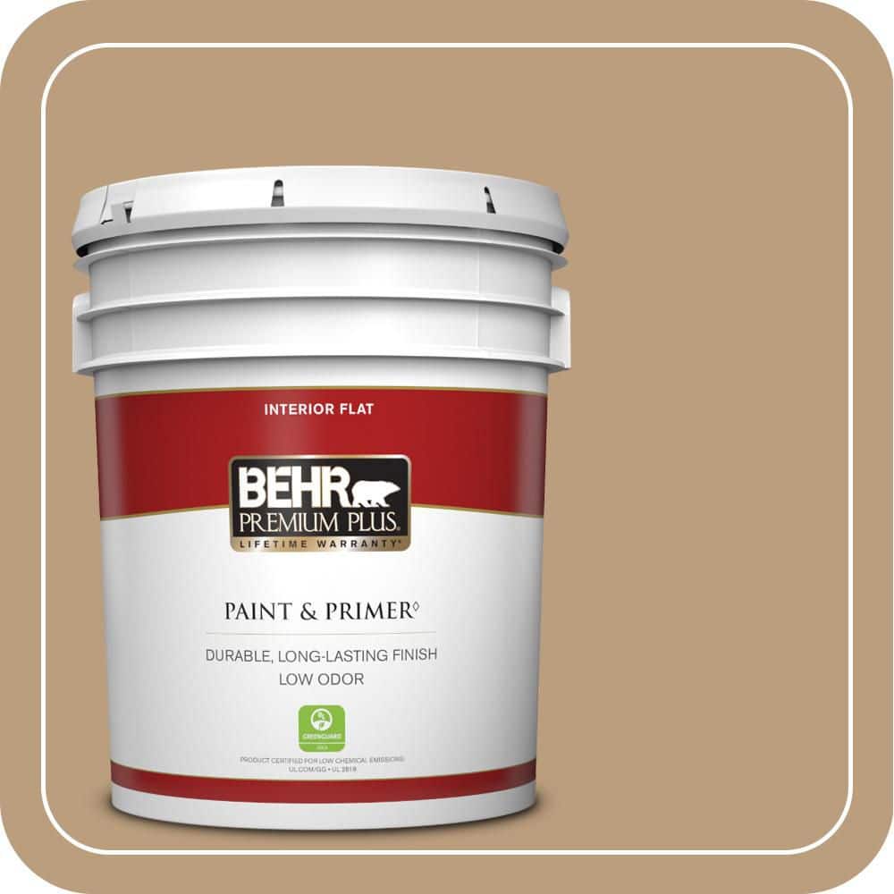 5 gal. #PPH-11 Cardboard Color Flat Low Odor Interior Paint & Primer price history on PriceWatchPro
