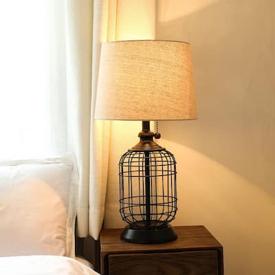 Industrial Table Lamps The, Farmhouse Style Bedside Table Lamps