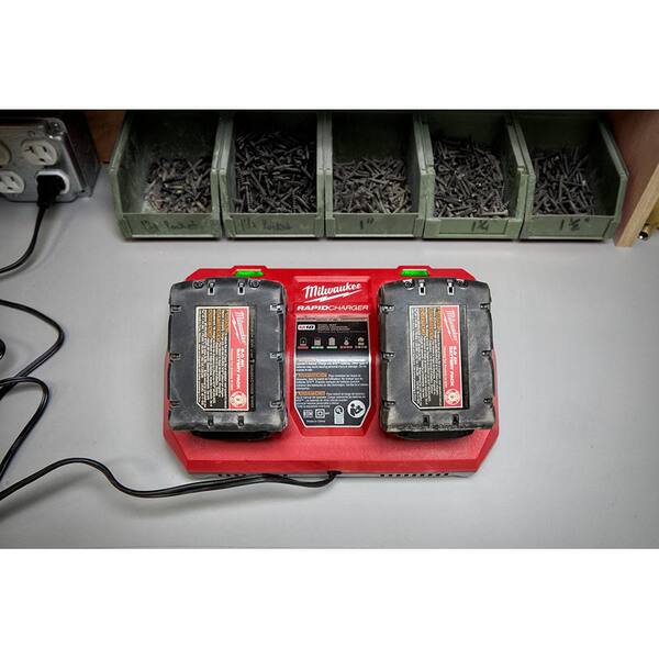 Milwaukee M18 18-Volt Lithium-Ion Starter Kit with Two 5.0 Ah Battery Packs and Dual Bay Rapid Charger