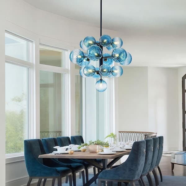 GoYeel Bublume 19-Light Black Modern Artistic Gradient Blue