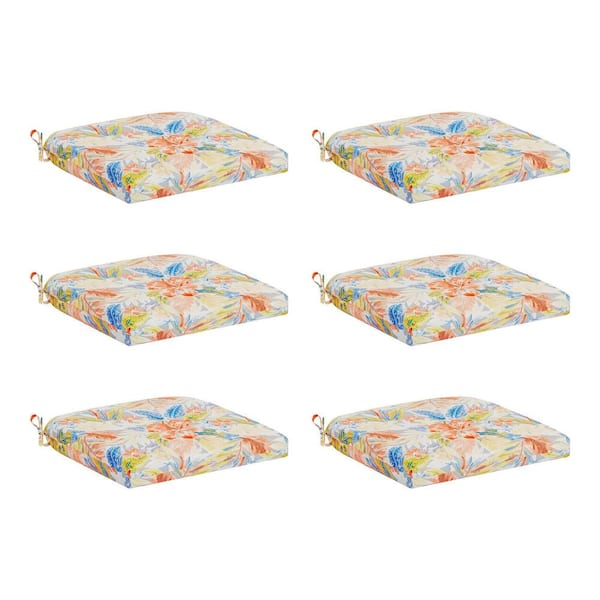 Brentwood Originals 20 in. W x 20 in. D Universal Outdoor Seat Pad in Bahama (Set of 6)