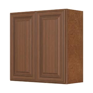 30 in. W x 12 in. D x 30 in. H in Cameo Scotch Plywood Ready to Assemble Wall Kitchen Cabinet