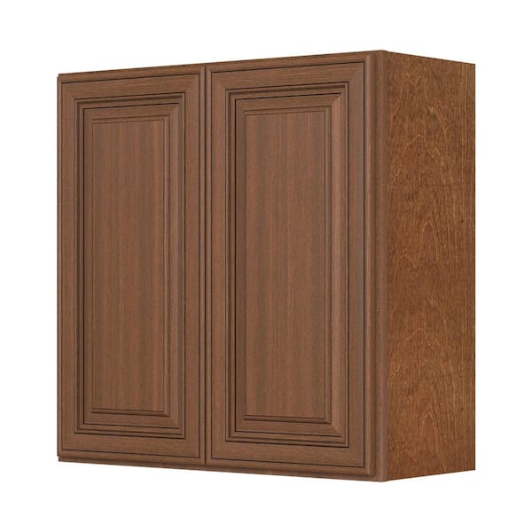 HOMLUX 30 in. W x 12 in. D x 30 in. H in Cameo Scotch Plywood Ready to Assemble Wall Kitchen Cabinet