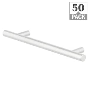 Stainless Bar 5-1/16 in. (128 mm) Stainless Classic Cabinet Pull (50-Pack)