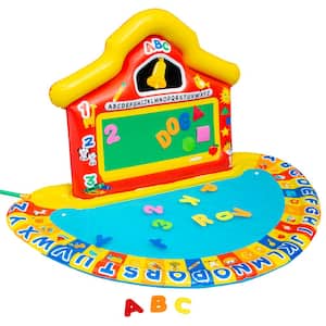 School Splash Multi-Color Inflatable Educational Learning Water Play Mat