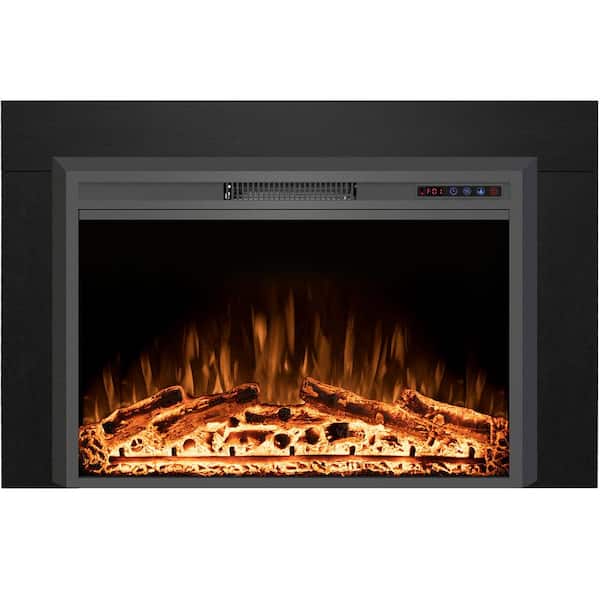 Prismaster ...keeps your home stylish 51.8 in. W Electric Fireplace Inserts with Trim Kit, 3 Flame Colors, 750-Watt/1500-Watt, Timer, Black