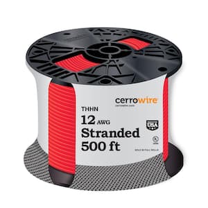 Cerrowire 500 ft. 12 Gauge White Stranded Copper THHN Wire 112-3652J - The  Home Depot