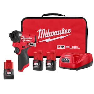 M12 FUEL 12-Volt Lithium-Ion Brushless Cordless 1/4 in. Hex Impact Driver Kit with M12 2.0Ah Battery
