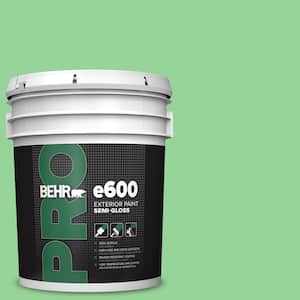 5 gal. #P390-4 Young Green Semi-Gloss Exterior Paint