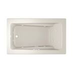 JACUZZI PROJECTA 60 in. x 36 in. Acrylic Rectangular Drop-in Whirlpool ...