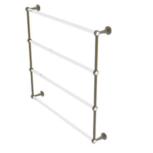 Pacific Beach 4 Tier 36 in. Ladder Towel Bar in Antique Brass