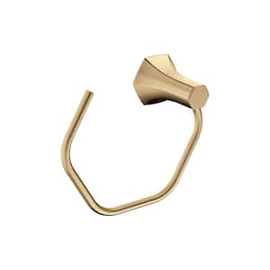 Locarno Wall Mounted Open Towel Ring in Brushed Bronze