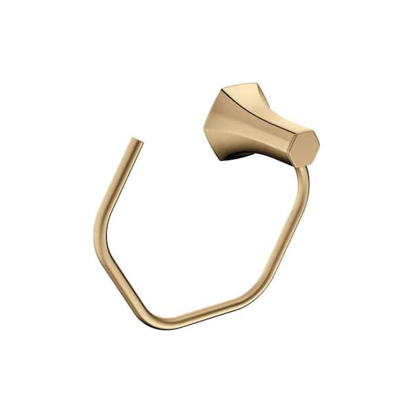 Locarno Wall Mounted Open Towel Ring in Brushed Bronze