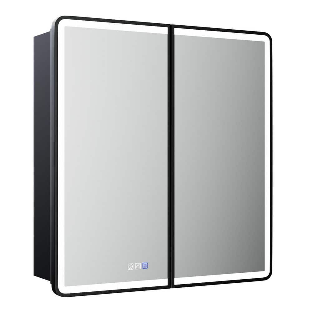 30 in. W x 32 in. H Rectangular Aluminum Medicine Cabinet with Mirror price history on PriceWatchPro