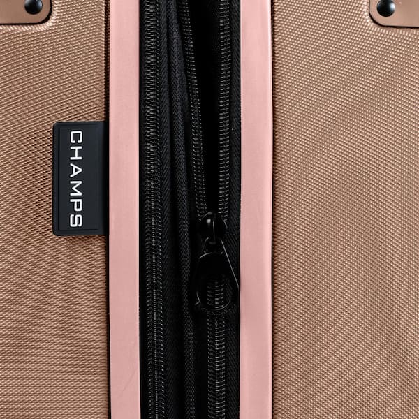 CHAMPS Earth 3-Piece Champagne Hardside Polycarbonate Luggage Set