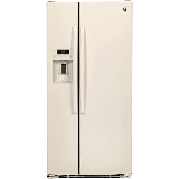 GE 23.2 cu. ft. Side-By-Side Refrigerator in Bisque, ENERGY STAR