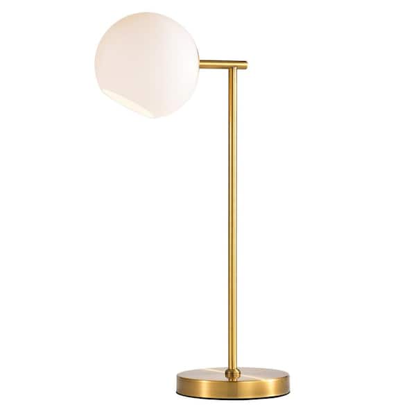 Warehouse of Tiffany Erato 16.69 in. 1-Light Indoor Matte Gold Table Lamp with Light Kit