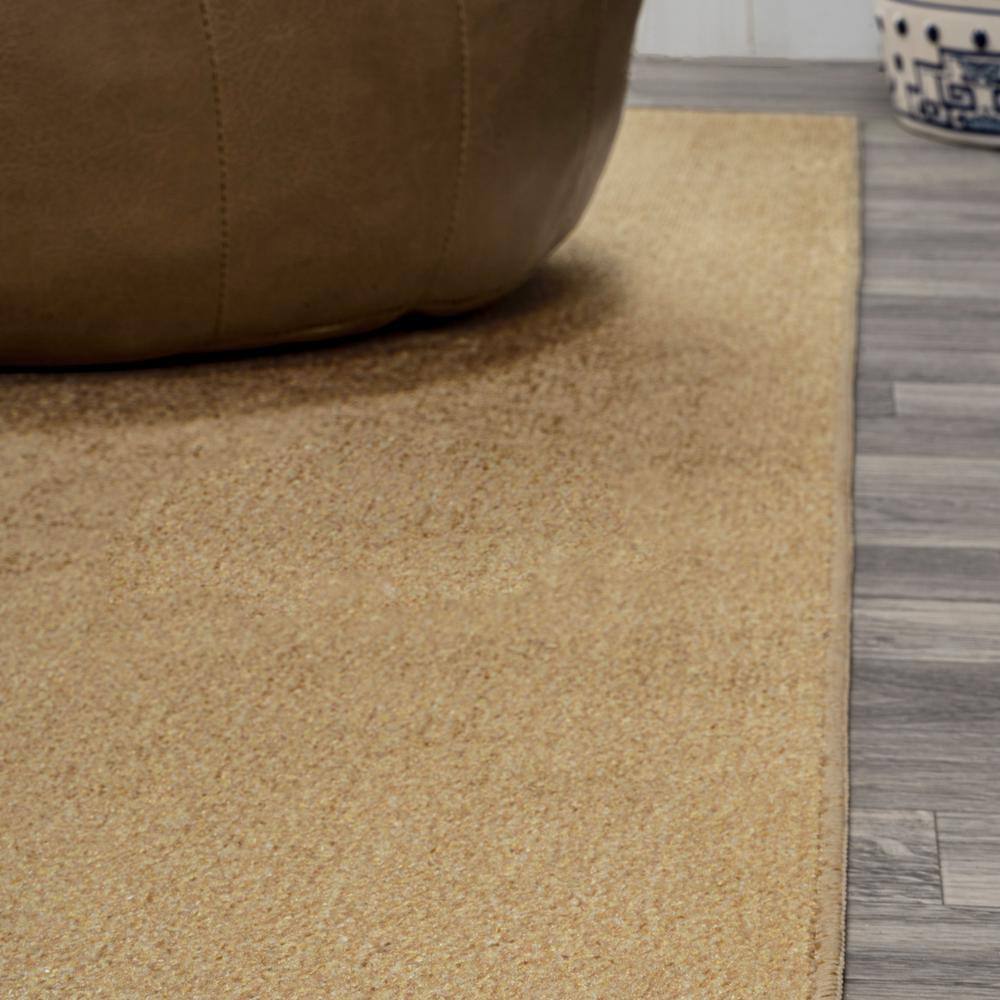 Twyla Yellow Low-Pile Machine-Washable Area Rug 5' x 8'