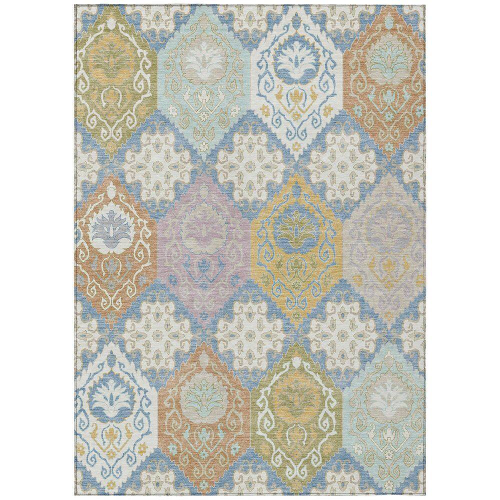 Chantille Machine Washable Indoor/Outdoor Abstract ACN2588 Denim 3 ft. x 5 ft. Area Rug price history on PriceWatchPro