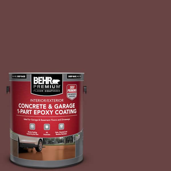 BEHR PREMIUM 1 gal. #MQ1-14 Twinberry Self-Priming 1-Part Epoxy Satin Interior/Exterior Concrete and Garage Floor Paint