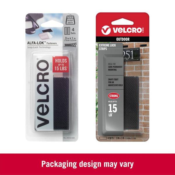 thumbnail: VELCRO Alfa-Lok Hakenband 25mm - 3 Meter Zwart | Sterke Zelfsluitende Band | Voor Zonnepanelen & Interieur