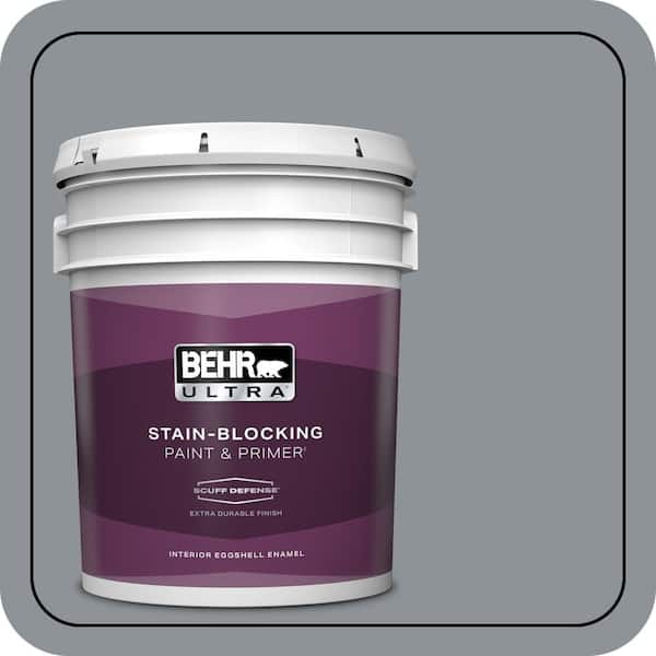 BEHR ULTRA 5 gal. #PPU18-04 Dark Pewter Extra Durable Eggshell Enamel Interior Paint & Primer