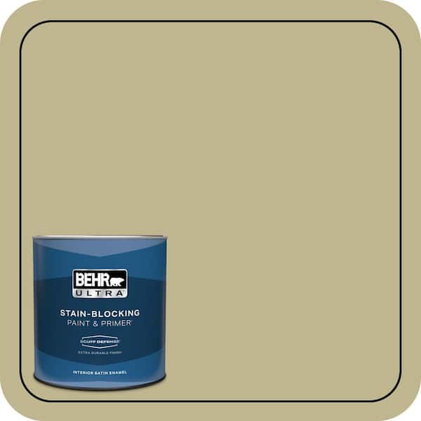 BEHR ULTRA 1 qt. #ICC-68 Minced Ginger Extra Durable Satin Enamel Interior Paint & Primer
