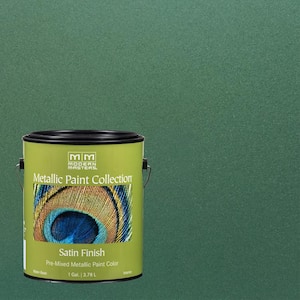 1 gal. Hunter Green Water-Based Satin Metallic Interior Paint