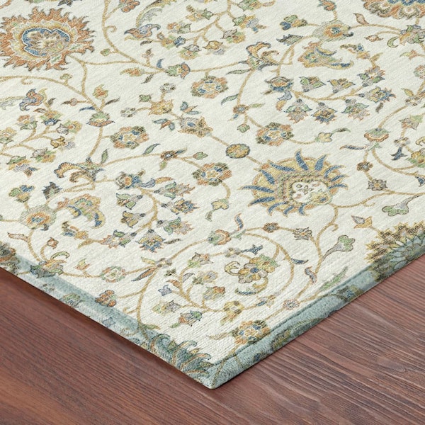 Chantille Machine Washable Indoor/Outdoor Abstract ACN2758 Ivory 2 ft. x 3 ft. Accent Rug