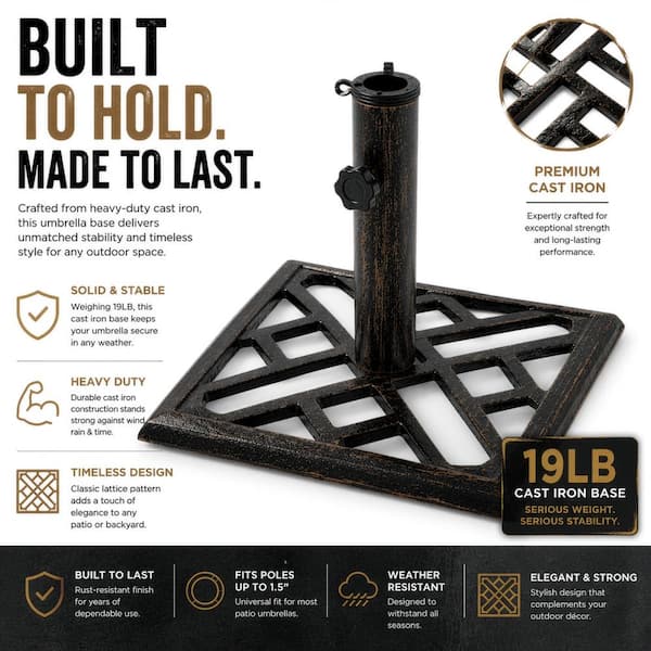 large decorative patio umbrella stand Alpha Joy 15ft Extra Outdoor Double-Sided with So Periodically check to make sure all connections are tight 12 Ways to Make a