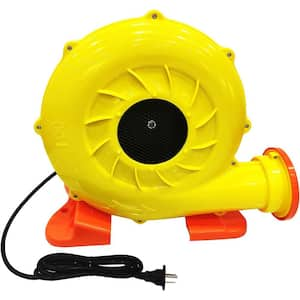 13 in. 1 fan speeds Drum Fan in Yellow with 950-Watt, 1.25HP Powerful Blower