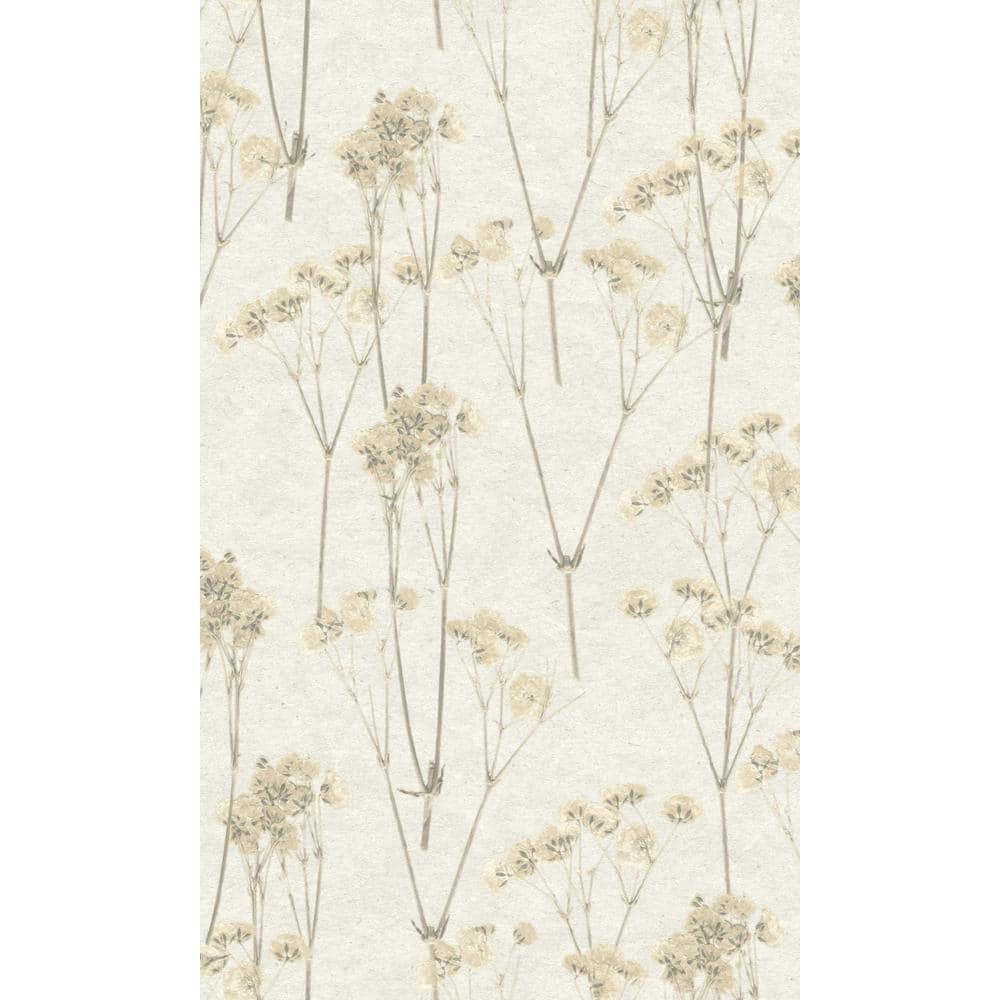 Greece Minimalist Spry Floral Print Non-Woven Non-Pasted Textured Wallpaper 57 sq. ft. price history on PriceWatchPro