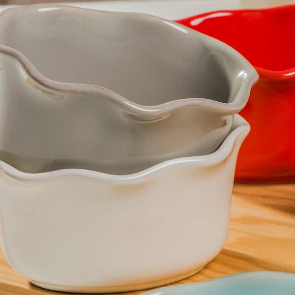Signature 6-Piece Stoneware Bowl Set with Vented Lids Dishwasher & Microwave