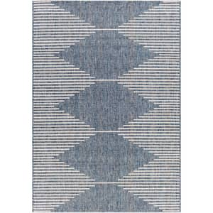 Peroti Navy 2 ft. x 2 ft. 11 in. Indoor/Outdoor Area Rug