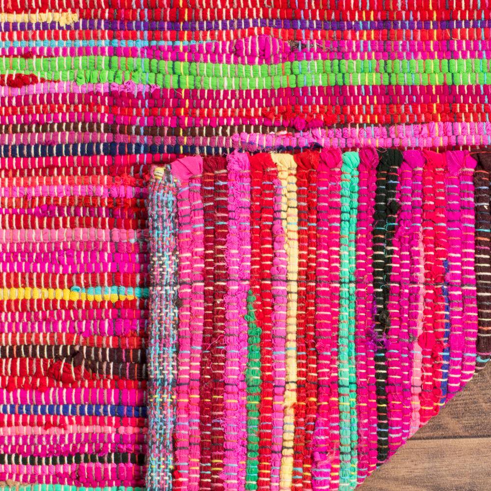 Red and Multicolor Handwoven Cotton Area Rug, 2'6" x 4'