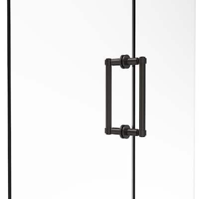 Contemporary 8 in. Back to Back Shower Door Pull in Oil Rubbed Bronze