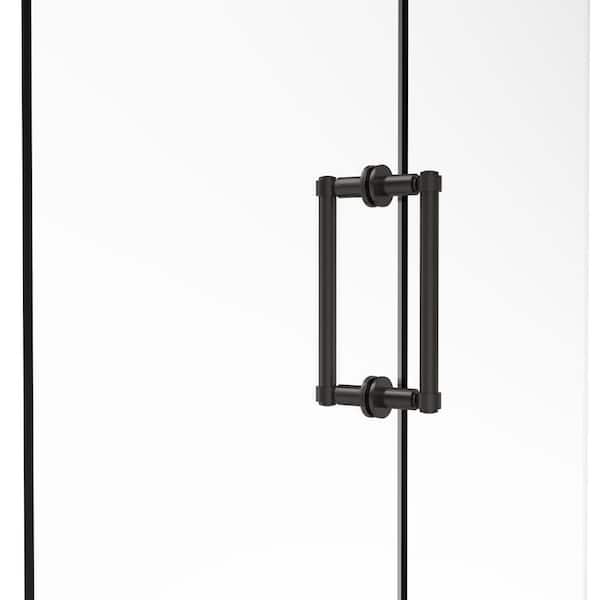 Allied Brass Contemporary 8 in. Back to Back Shower Door Pull in Oil Rubbed Bronze
