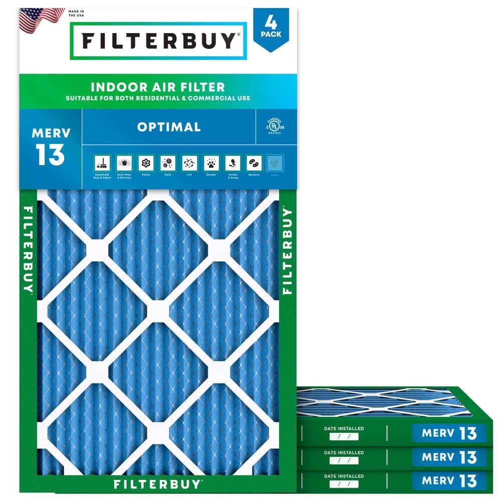 12 in. x 27 in. x 1 in. MERV 13 (FPR 10) Health Defense Pleated HVAC AC Furnace Air Filters Replacement (4-Pack) price history on PriceWatchPro