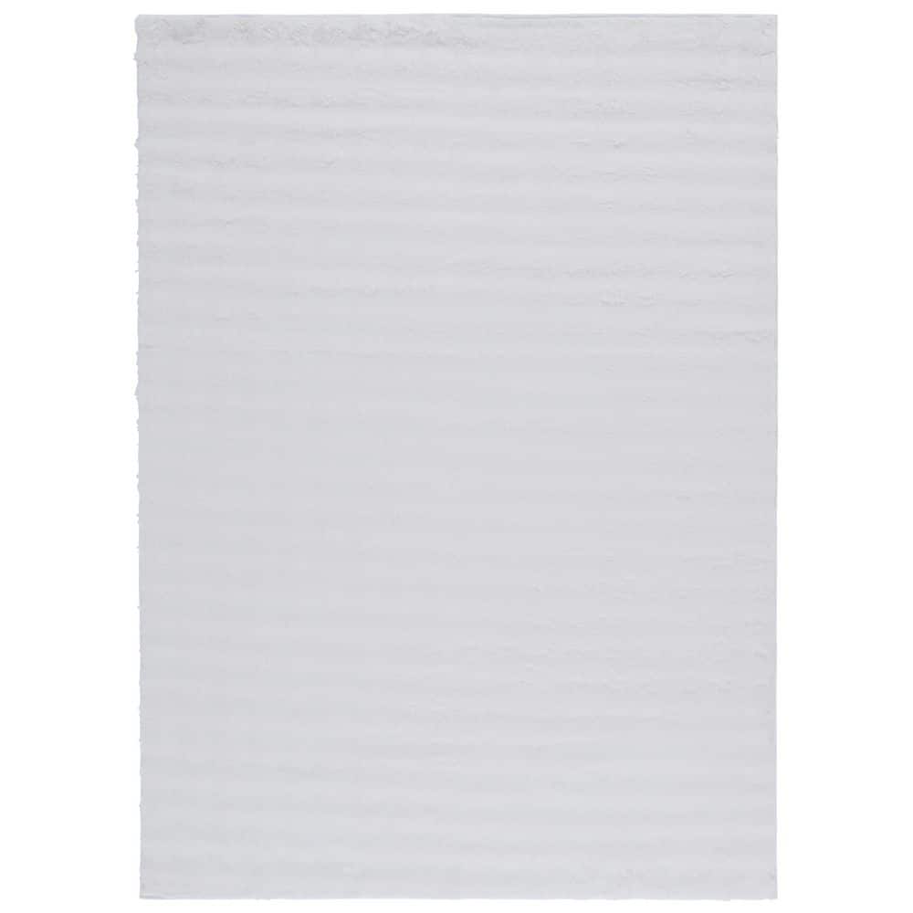 Faux Rabbit Bubble Ivory 2 ft. x 3 ft. Machine Washable Solid High-Low Area Rug price history on PriceWatchPro