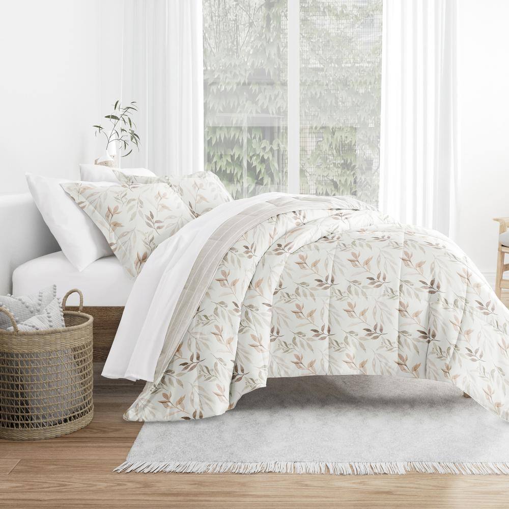 Ivory Full Down Alternative Reversible Comforter Set