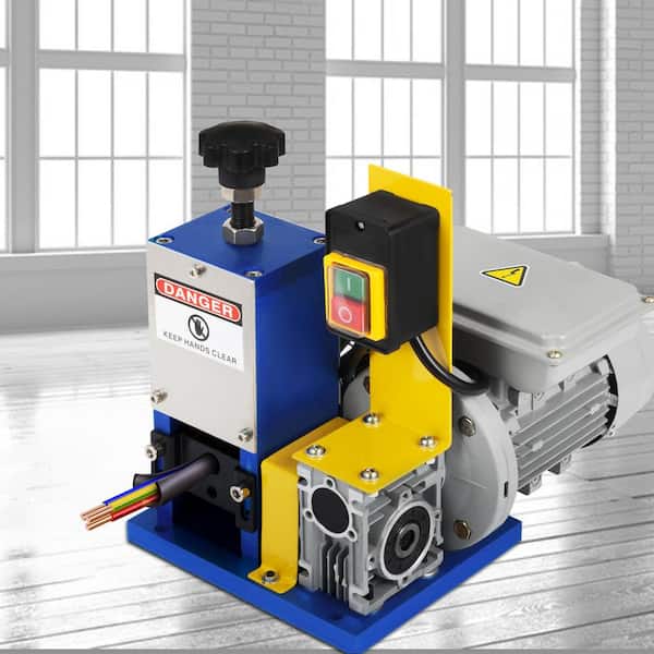 Automatic Electric Wire Stripping Machine 0. 05in.-0. 98in. Dark Blue Wire Stripper for Scrap Copper Recycling