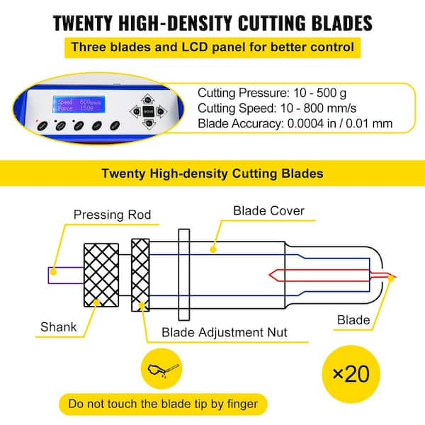 Vinyl Cutter Plotter Cutting 34 Sign Sticker Making Print Software  20Blades Usb