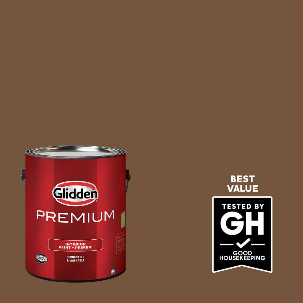 Glidden Premium 1 gal. PPG1079-7 Molasses Flat Interior Latex