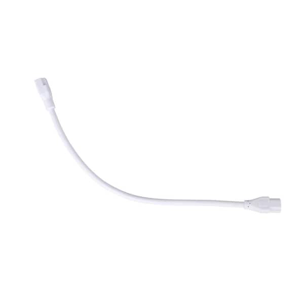 9 in. Under Cabinet Light Connector Cord in White, Designed to Link LED Light Bars, 1-Pack