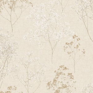 Queen Anne's Lace Vinyl Roll Wallpaper (Covers 55 sq. ft.)