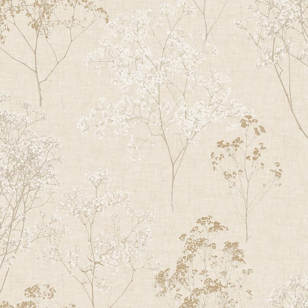 Norwall Queen Anne's Lace Vinyl Roll Wallpaper (Covers 55 sq. ft.)