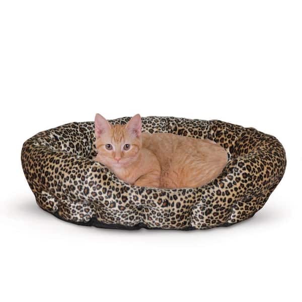 猫*舌様 KMNZ KMNREMIX CD KMNBASE PREMIUMチケッ K&H PET PRODUCTS Self Warming Nuzzle Nest Small Brown Leopard